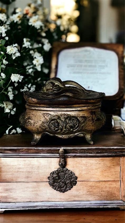 victorian casket style fruit adorned metal box|611 results for victorian casket jewelry boxes .